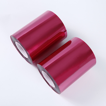 MOQ 1 couleur rouge Bopet Mylar Pet feuille rouge Film de transparence rouge